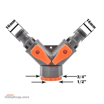 1/2’’ 3/4’’ 1’’ Garden Hose Quick Connector - Stopwater Plastic Coupler for Tap & Watering Gun - X