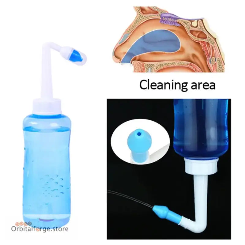 300ml/500ml Nasal Irrigator - Automatic Sinus Rinse Cleaner for Allergy Prevention.