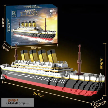 4000 + Piece Titanic Model Cruise Ship Building Blocks - Boat Bricks Collection for DIY Construction & Gifts - 4173pcs