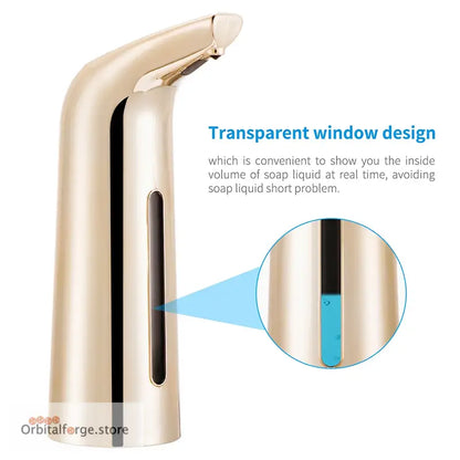 400ML Automatic Soap Dispenser - Touchless Hands-Free Liquid Container for Kitchen & Bathroom