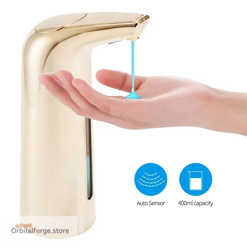 400ML Automatic Soap Dispenser - Touchless Hands-Free Liquid Container for Kitchen & Bathroom