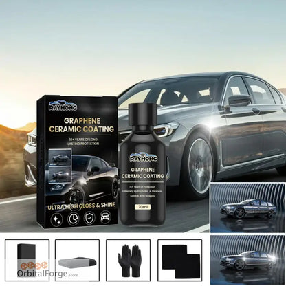 70ml Graphene Ceramic Coating - Car Detailing Polishing Liquid with Waterproof Anti-Scratch Hydrophobic Protection