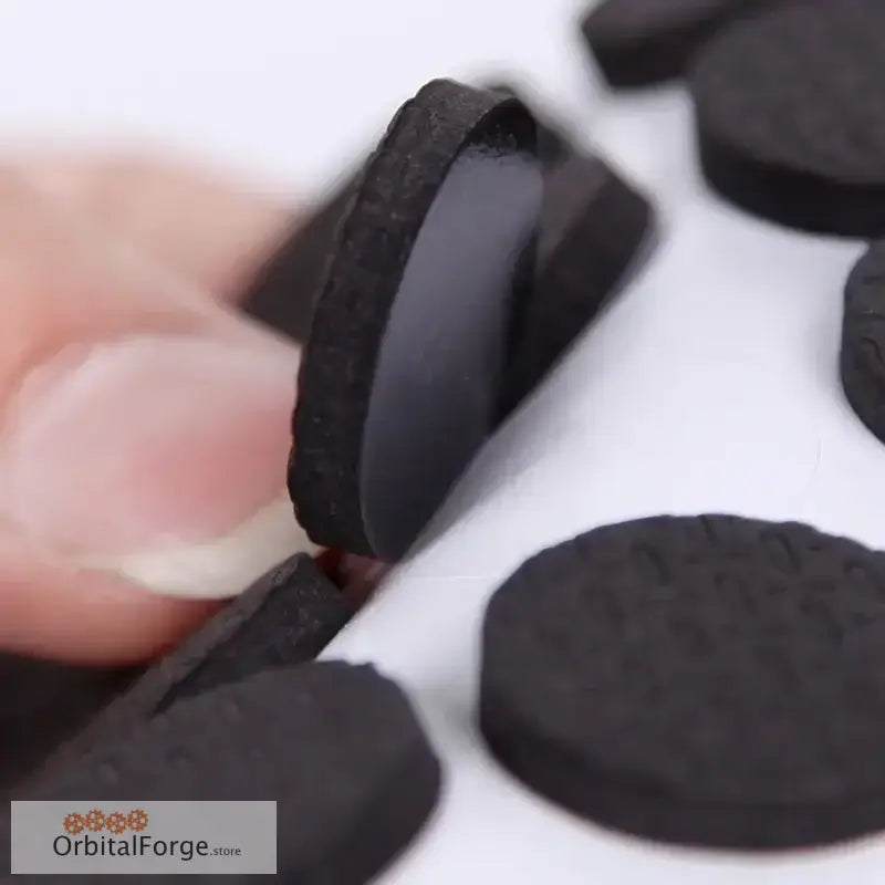 Black charcoal discs.