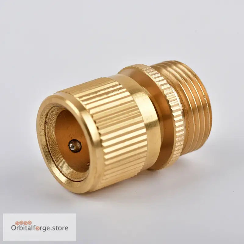 Brass Hose Quick Connector Fittings - 1/2’’ 5/8’’ 3/4’’ 1’’ Copper Thread Tap Adapter for Garden Watering