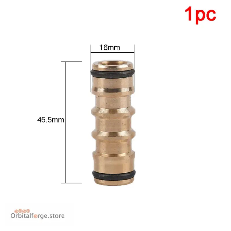 Brass Hose Quick Connector Fittings - 1/2’’ 5/8’’ 3/4’’ 1’’ Copper Thread Tap Adapter for Garden Watering - F