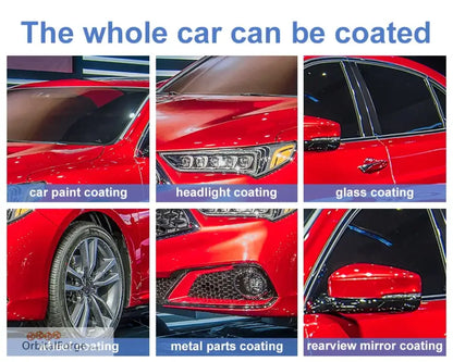 Ceramic Coating Car Nano Agent - Crystal Liquid for Hydrophobic Anti-Scratch Protection Car Wax & Polish