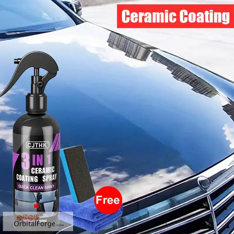 Ceramic Coating Car Nano Agent - Crystal Liquid for Hydrophobic Anti-Scratch Protection Car Wax & Polish