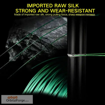 Green-tinted fishing line from imported raw silk for Chotda nylon fishing line