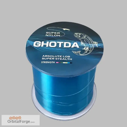 Blue spool of Chotda brand nylon fishing line for strong, durable performance 500m