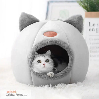 Deep Sleep Comfort Winter Cat & Dogs Bed - Cosy Cotton Cave Nest with Mat Perfect for Cats & Small Dogs Indoors