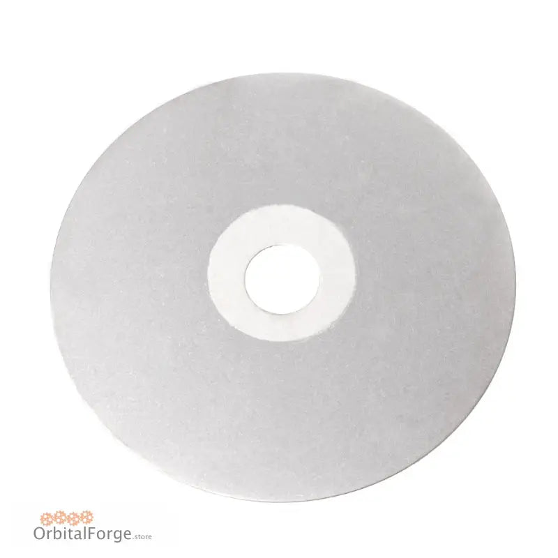 Blank silver compact disc for Diamond-Coated Flat Lap Wheel grinding and polishing