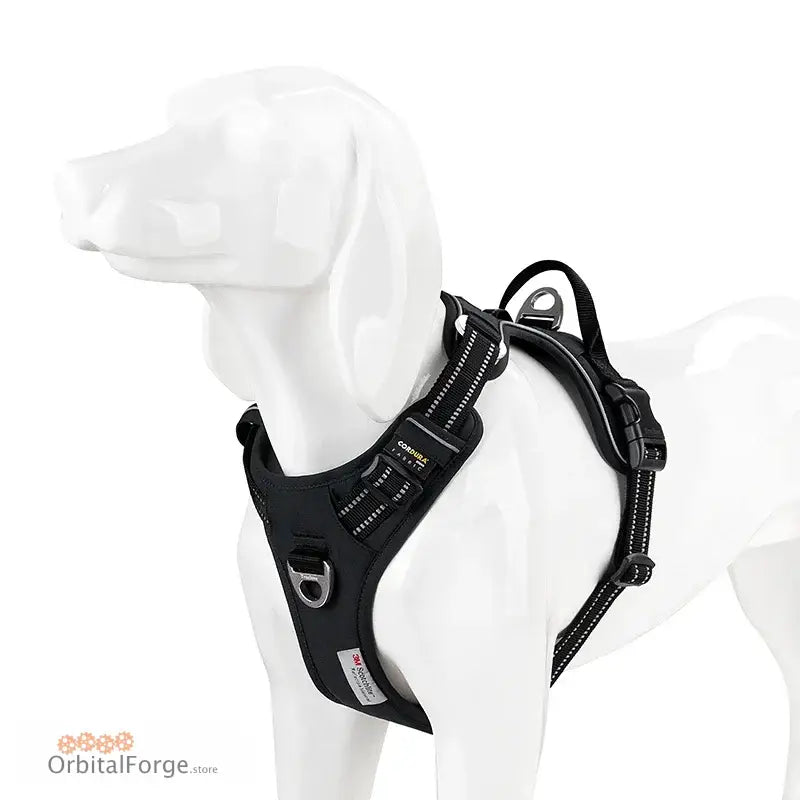 DogDog No Pull Dog Harness - Multiple Colours Reflective Nylon Adjustable Step-In Comfort for All Seasons