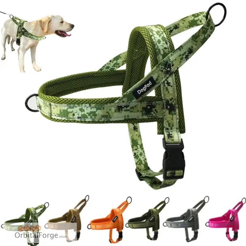 DogDog No Pull Soft Padded Dog Harness Vest - Reflective Durable for Training Small to Large Dogs All Seasons