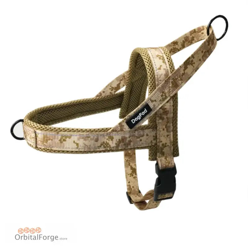 DogDog No Pull Soft Padded Dog Harness Vest - Reflective Durable for Training Small to Large Dogs All Seasons - Khaki