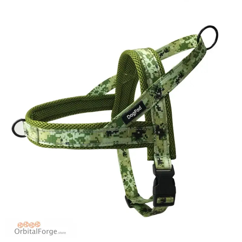 DogDog No Pull Soft Padded Dog Harness Vest - Reflective Durable for Training Small to Large Dogs All Seasons - Green