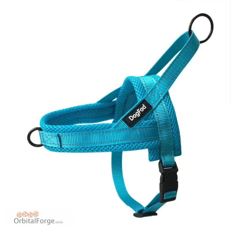 DogDog No Pull Soft Padded Dog Harness Vest - Reflective Durable for Training Small to Large Dogs All Seasons - Blue