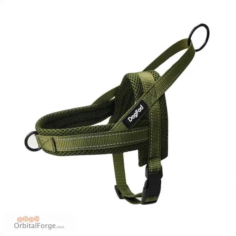 DogDog No Pull Soft Padded Dog Harness Vest - Reflective Durable for Training Small to Large Dogs All Seasons - Army