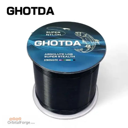 Black Ghotda Nylon Fishing Line spool for carp and sea fishing, 500m length