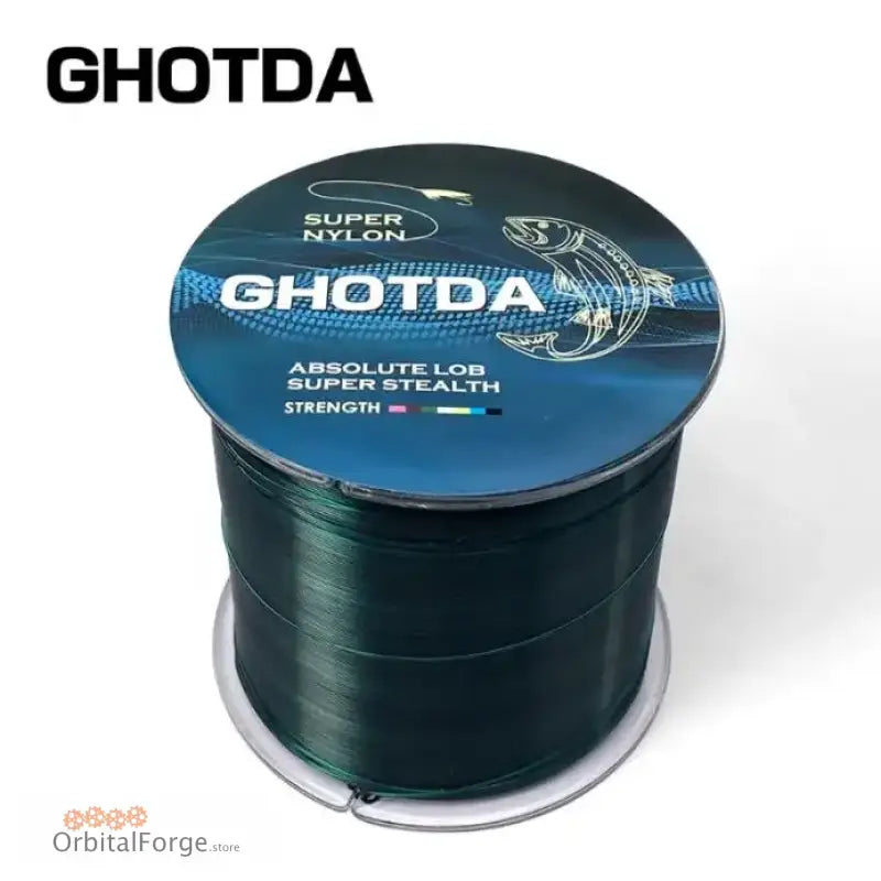 Dark green Ghotda Super Nylon fishing line spool for rock and sea fishing