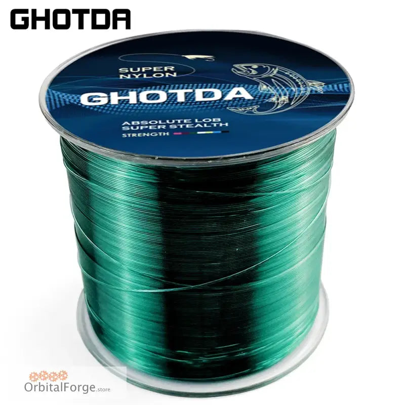 Ghotda Dark Green Nylon Fishing Line 500m spool for rock and sea fishing