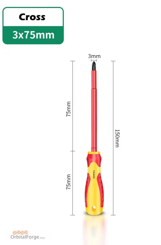 Red and yellow screwdriver.