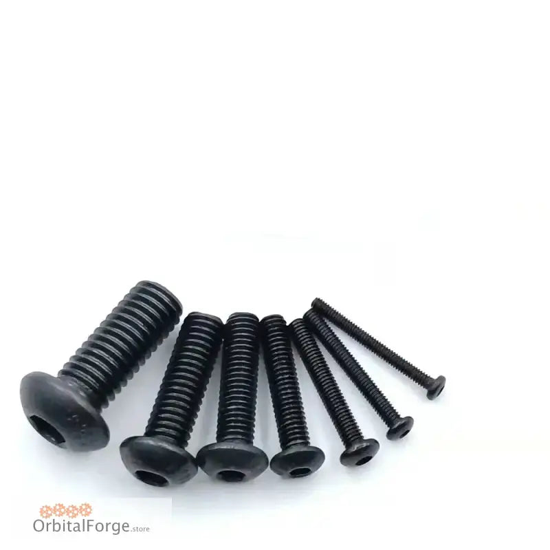 M2-M8 304 A2 Hex Socket Button Head Screws - Carbon Black Allen Bolts for Metalworking CE Certified