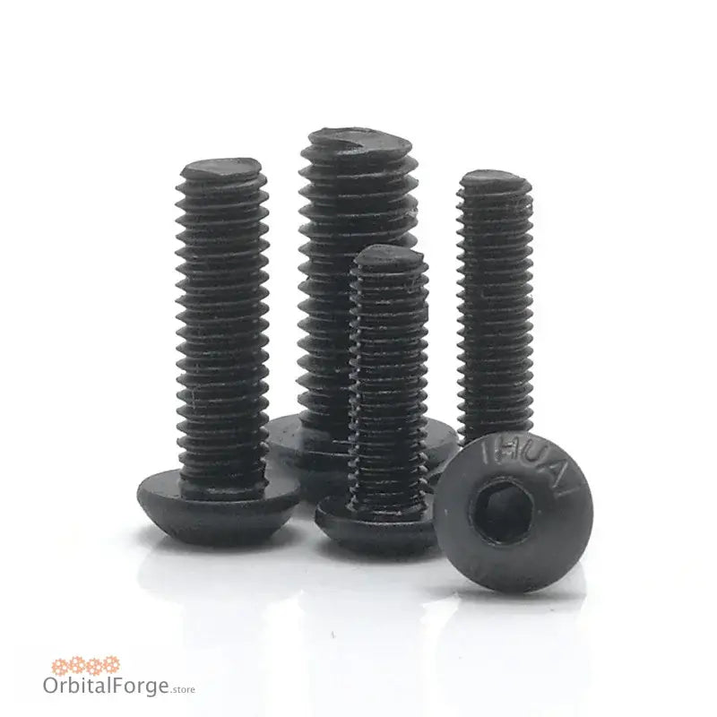 M2-M8 304 A2 Hex Socket Button Head Screws - Carbon Black Allen Bolts for Metalworking CE Certified - Carbon steel / M4