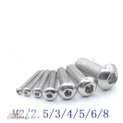 M2-M8 304 A2 Hex Socket Button Head Screws - Stainless Steel Allen Bolts for Metalworking CE Certified