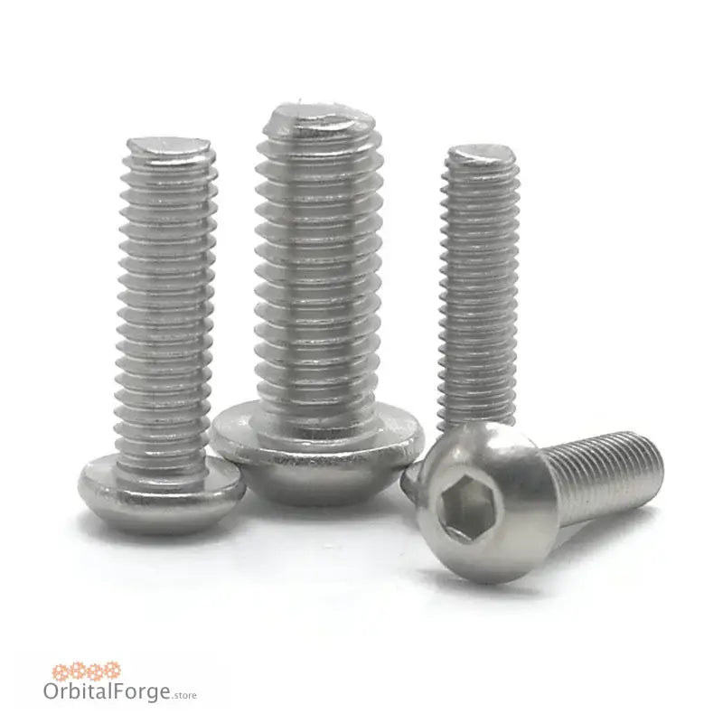 M2-M8 304 A2 Hex Socket Button Head Screws - Stainless Steel Allen Bolts for Metalworking CE Certified - Stainless