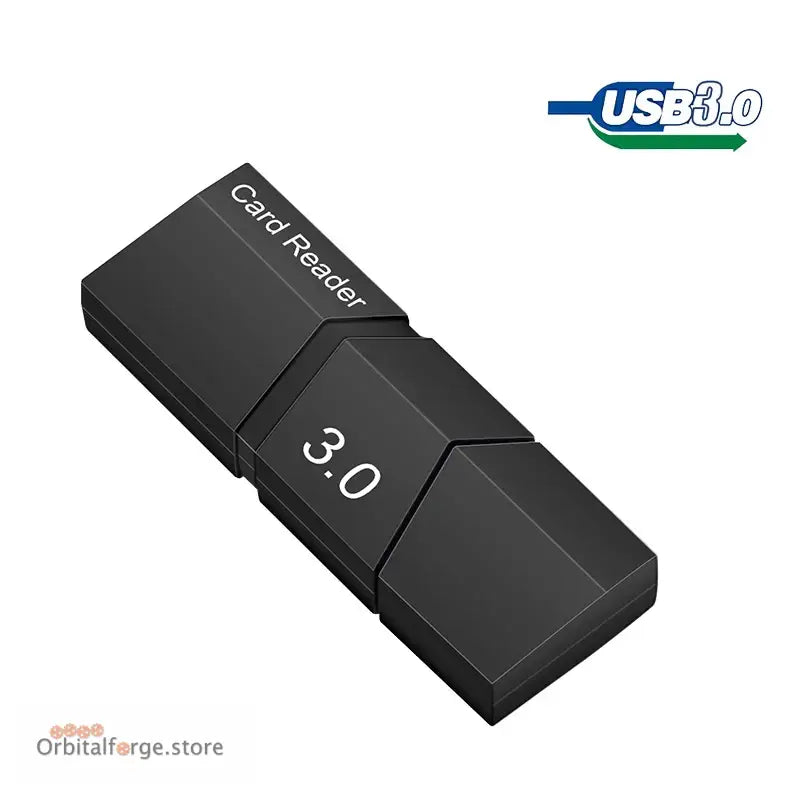 Micro SD Card Reader USB 3.0 - Portable High-Speed Adapter for 256GB TF Cards Durable ABS Shell - USB3.0 Card reader