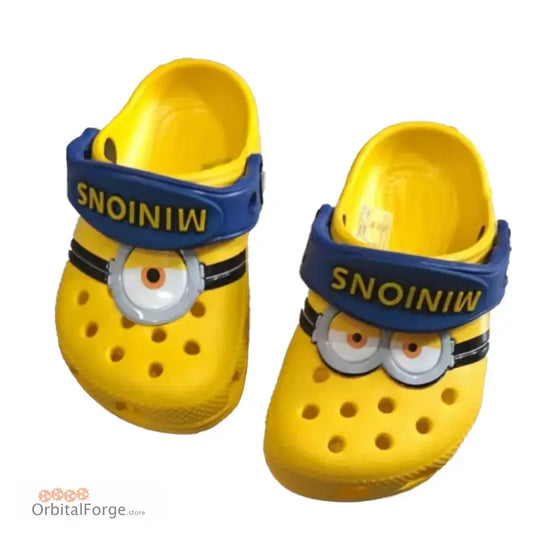 Minions Lightweight slip-on clogs - Lightweight Summer Beach Shoes for Kids Drainage Design in Fun Anime Prints