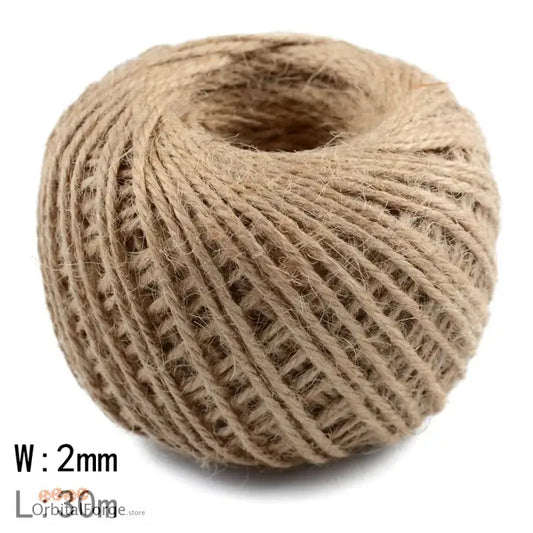 Ball of brown twine.