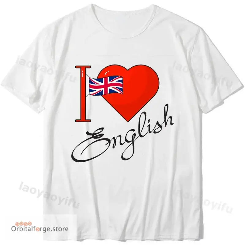 New England London Union Flag T-Shirt - Unisex Retro Streetwear Breathable Patriotic Tee in Sizes XS-4XL - I Love