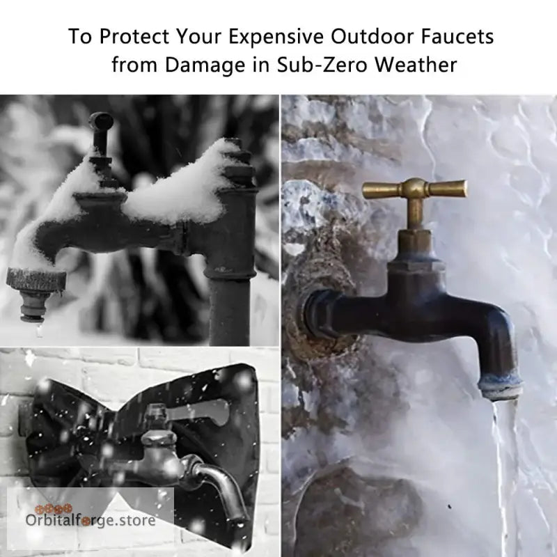 Outdoor Faucet Cover - Anti-Freeze Winter Insulation Bag for Garden Tap Protection