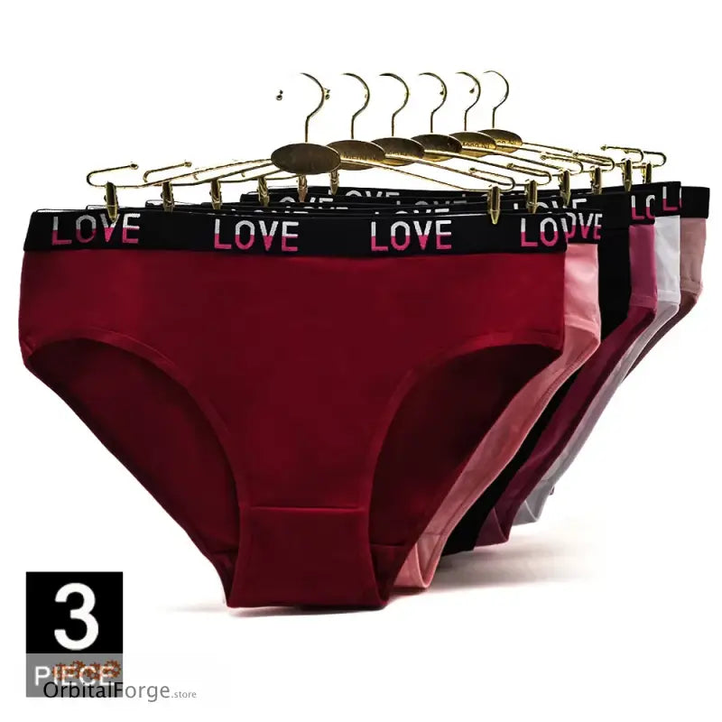 Plus Size Cotton Briefs for Women - Sexy High-Rise Knickers 3-Piece Set UK sizes 18 - 24 Dark Colour Mix - Dark Colour