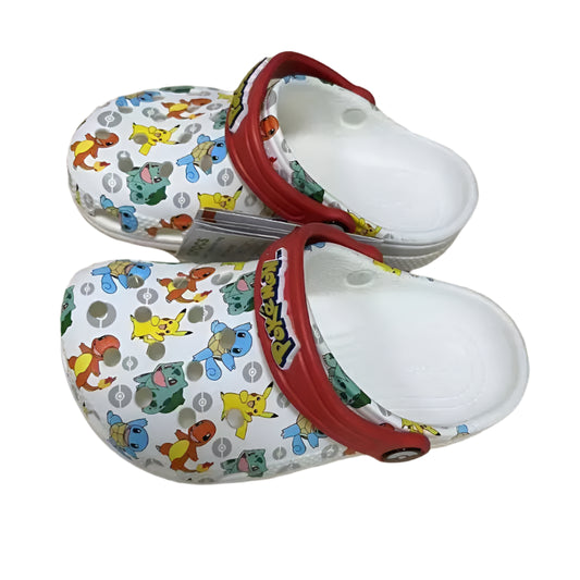 Pokemon Lightweight slip-on clogs - Lightweight Summer Beach Shoes for Kids Drainage Design in Fun Anime Prints