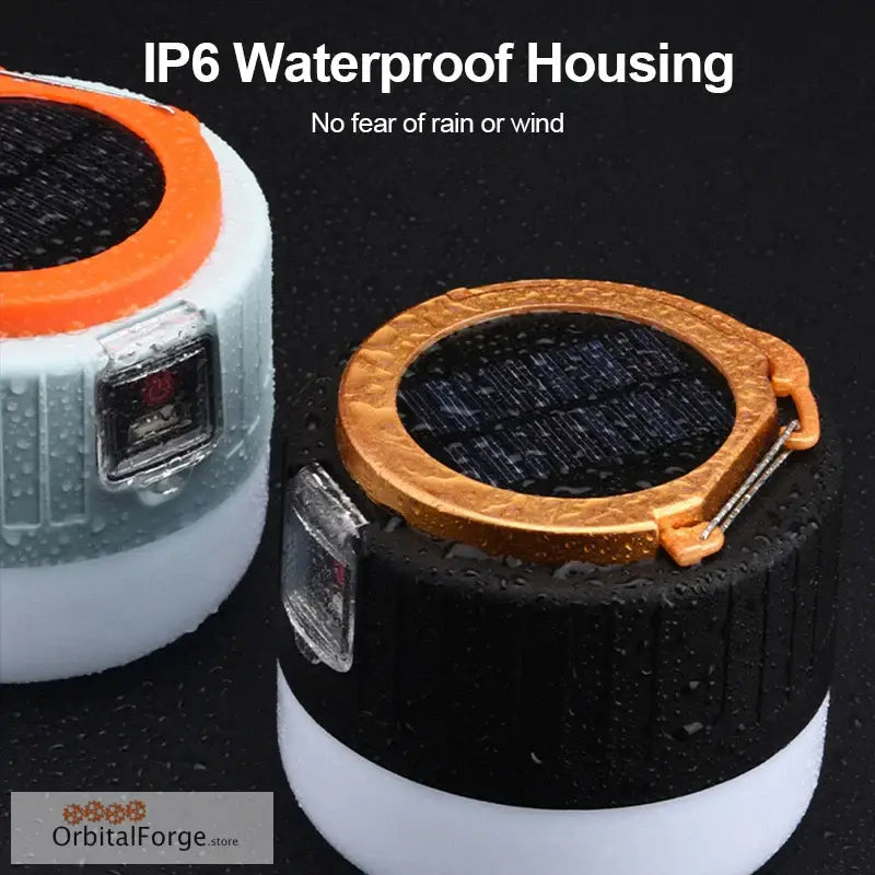 IP6 waterproof housing units with orange and white protective rings.