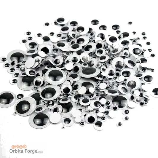 Self-Adhesive Wiggly Googly Eyes for Craft Projects