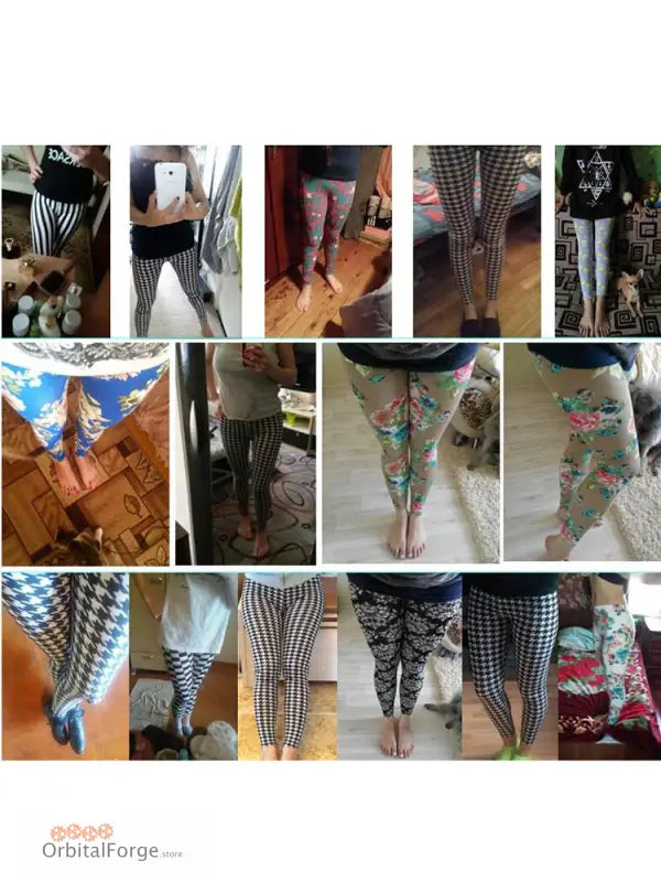 Collection of Stylish Slim Stretch Camouflage Leggings for casual wear in various prints