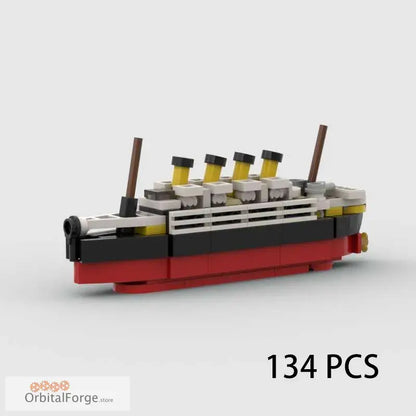 Lego Titanic model.