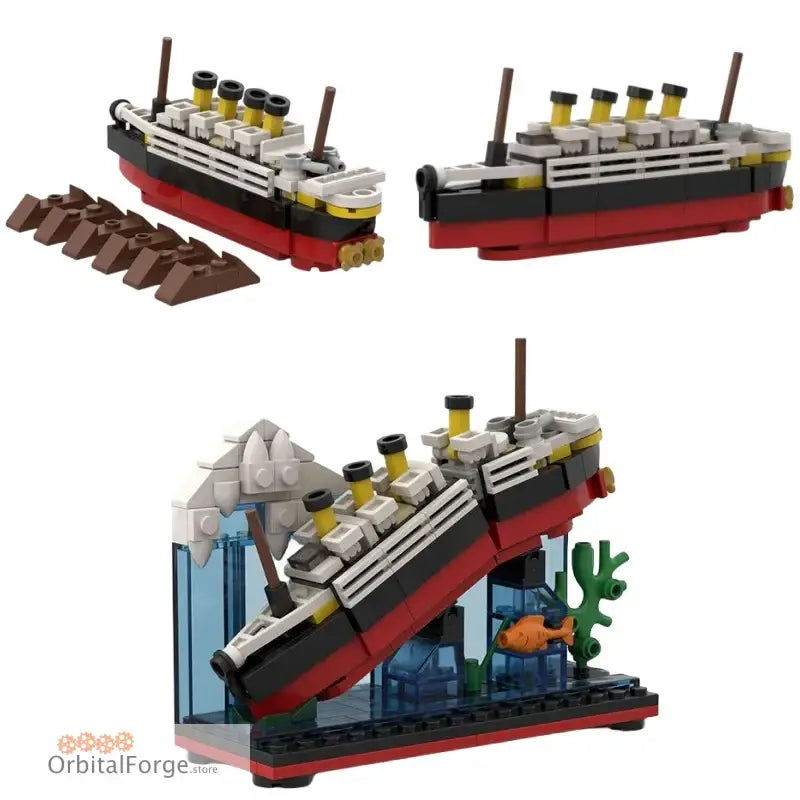 Lego Titanic model.