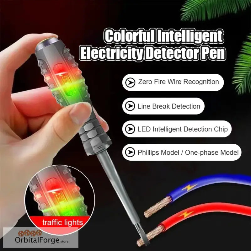 Colorful intelligent electricity detector pen.