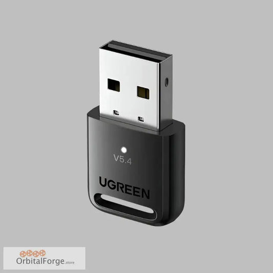 UGREEN USB Bluetooth adapter in black and silver for long-range wireless connectivity