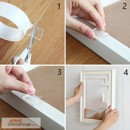 Picture frame mounting process.