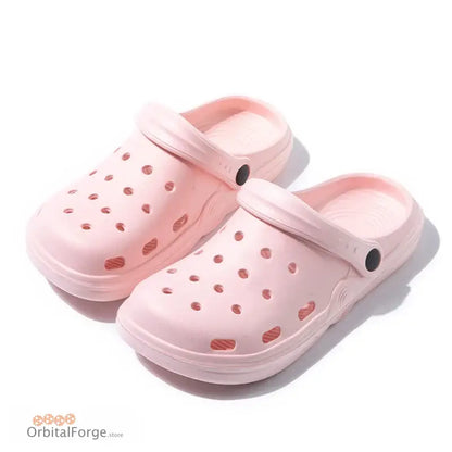 Women’s Summer Clogs - Soft EVA Thick Bottom Slides Dry Platform Garden Shoes for Beach & Home - Pink / 6.5 - 7